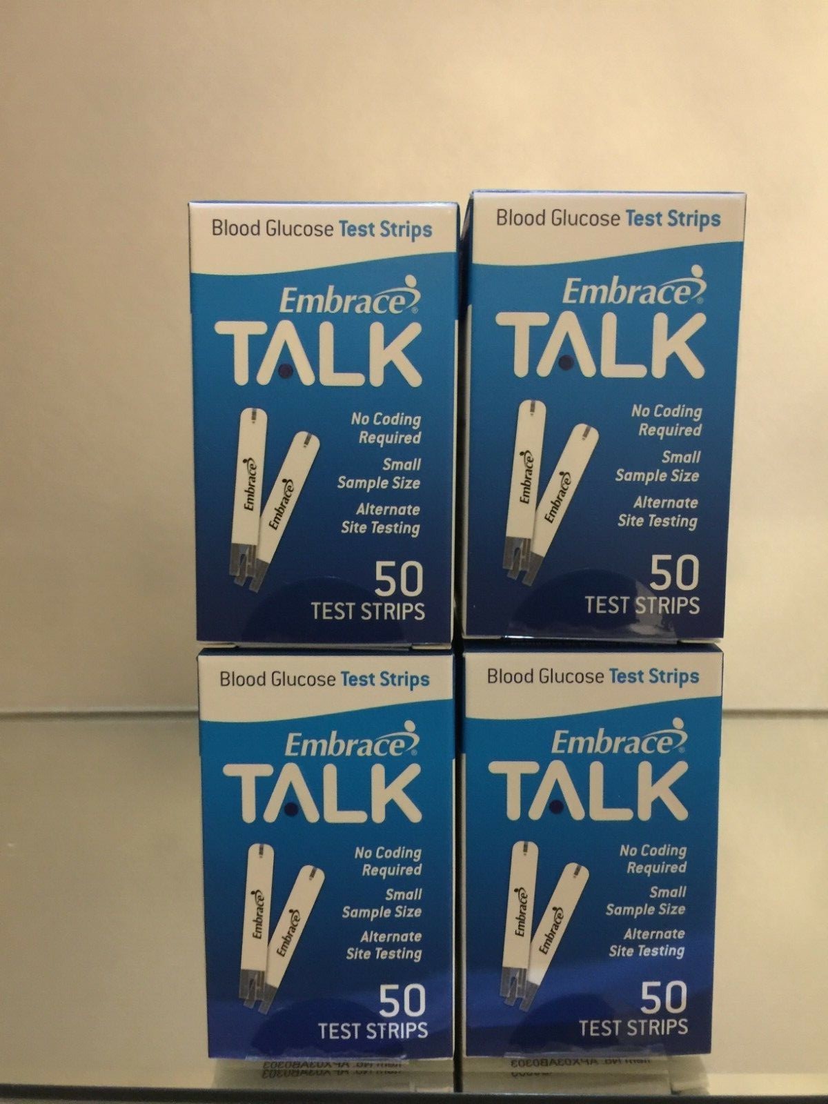Embrace TALK Blood Glucose Test Strips 200 Qty. Exp 04/22/25 Free shipping