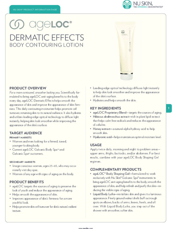 11/25 Nu Skin NuSkin AgeLoc DERMATIC EFFECTS – NEW STOCK – 11/2025