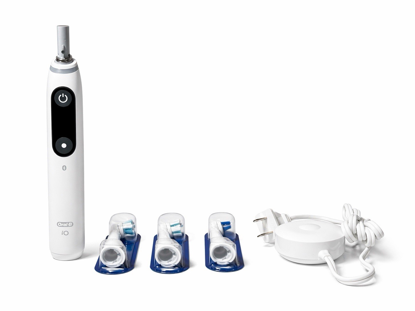 Oral-B iO Series 8 Rechargeable Electric Toothbrush – White + 3 Brush Heads