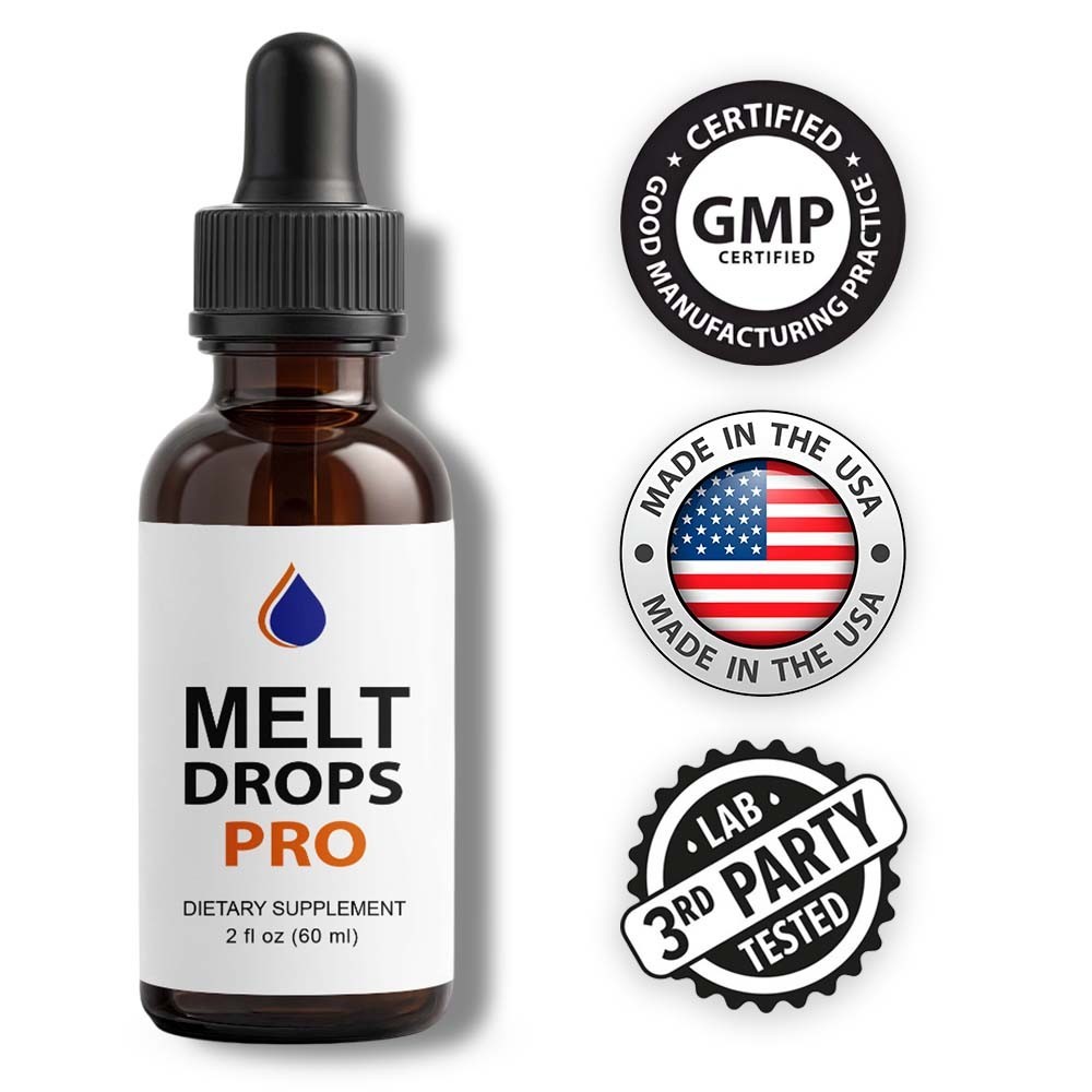 (3 Pack) Melt Drops Pro for Weight Loss – Premium Fat Burning Support Formula