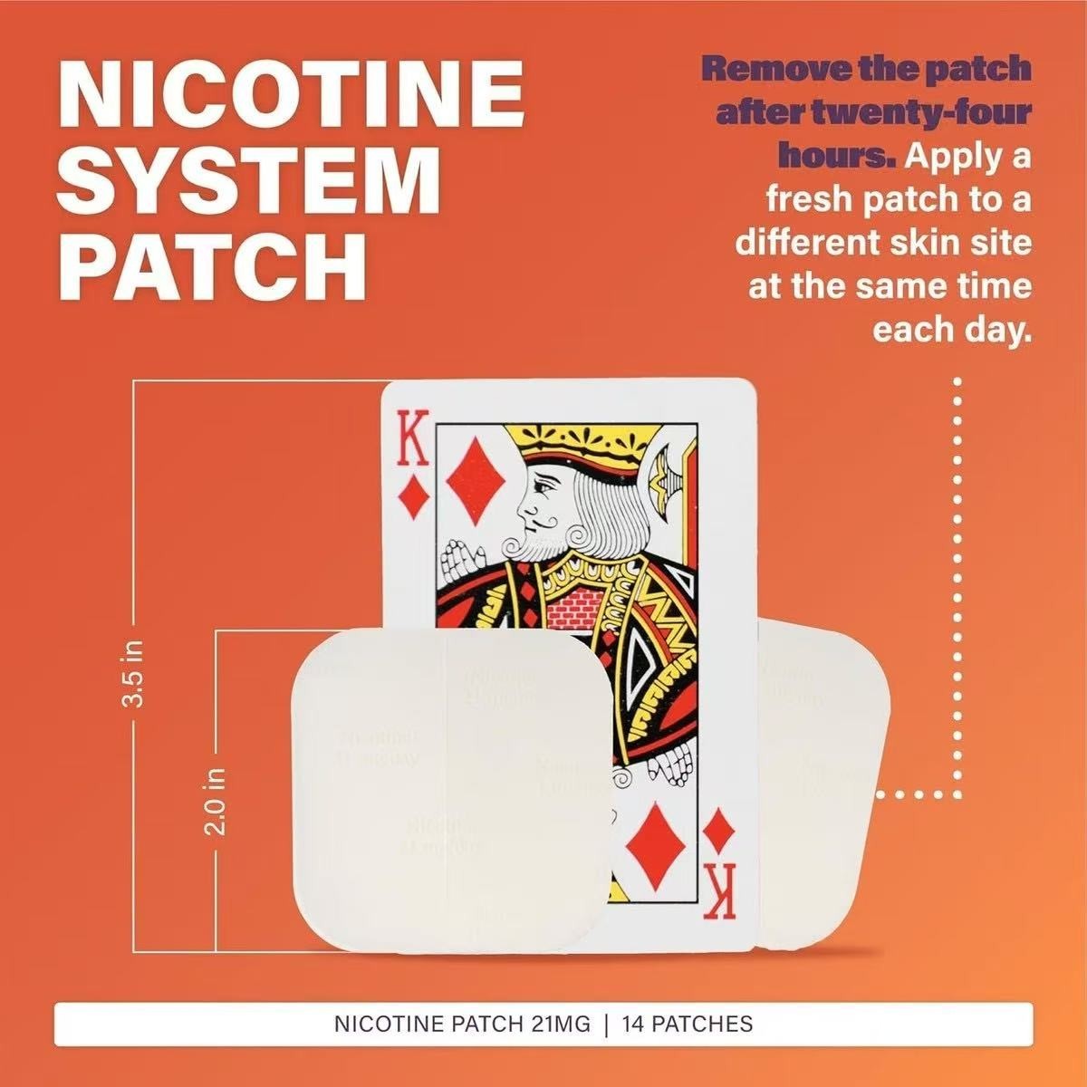 1 Pack (14 Patches) Rugby Nicotine Patches Step 1 21mg 14 Total Patches