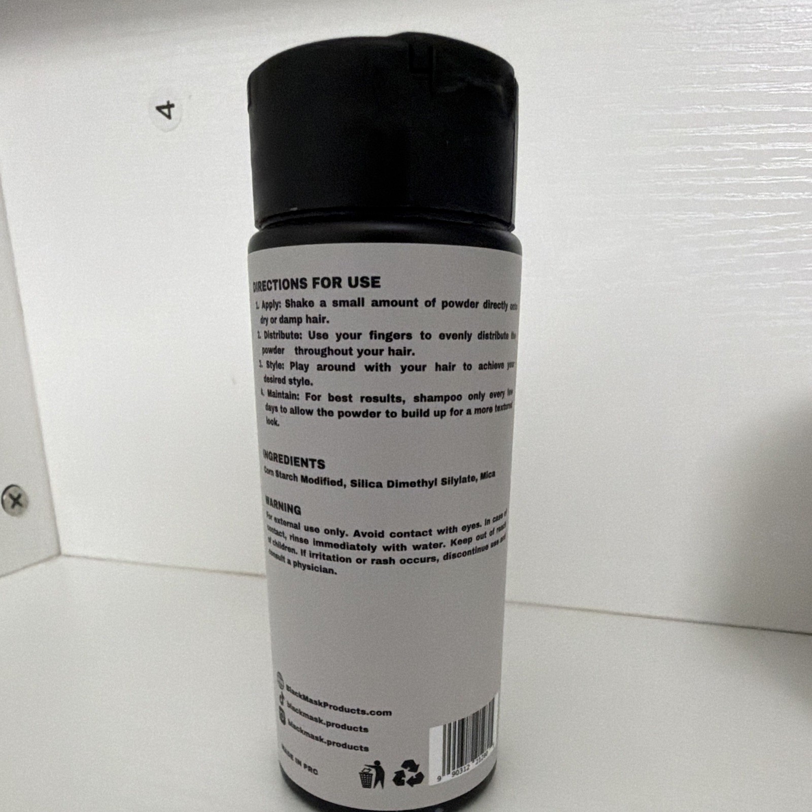BlackMask Volume Powder Strong Hold Volumizing for All Hair Types 0.5 oz