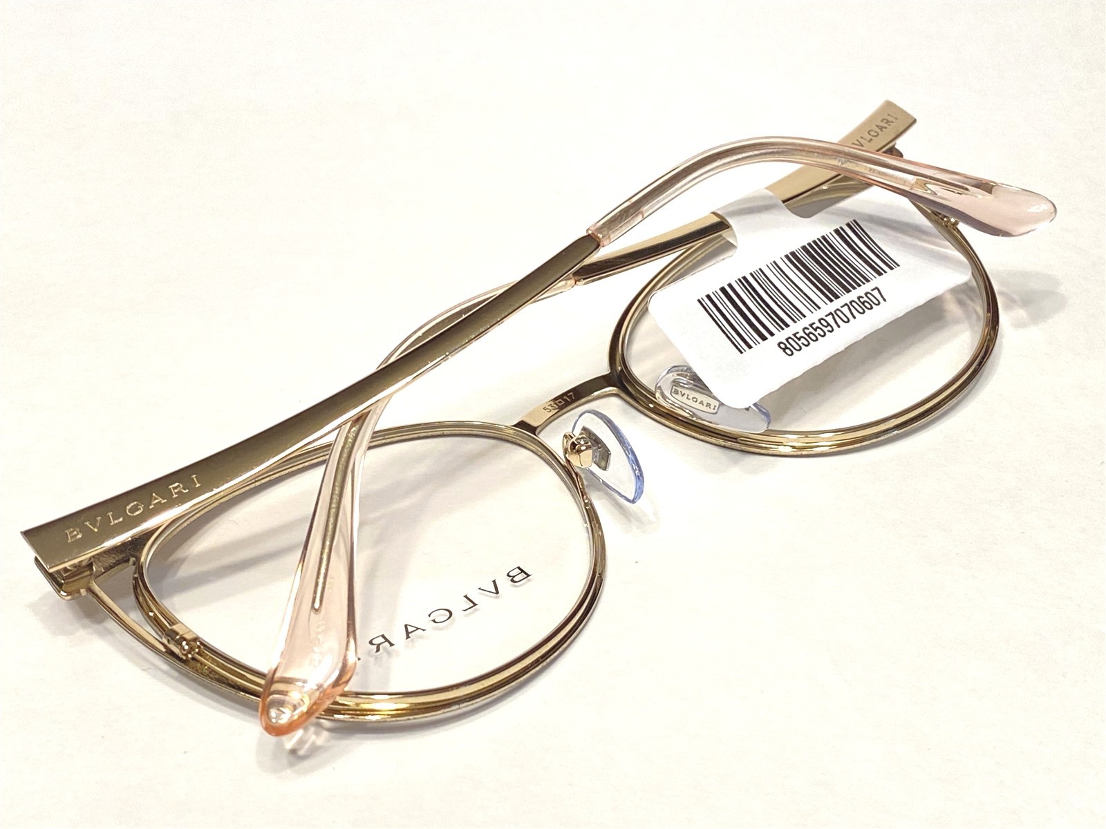 Women’s Bvlgari Eyeglasses Frames BV2186 2033 Black & Pink Cat’s 53/17~140 NEW