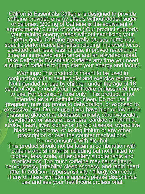 CAFFEINE PILLS FOR ENERGY-200mg CAFFEINE-New-Fresh-Sealed-Free Ship
