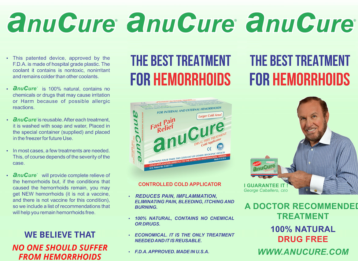 AnuCure Hemorrhoid Relief Device – 100% Natural Cooling, Reusable, drug-free
