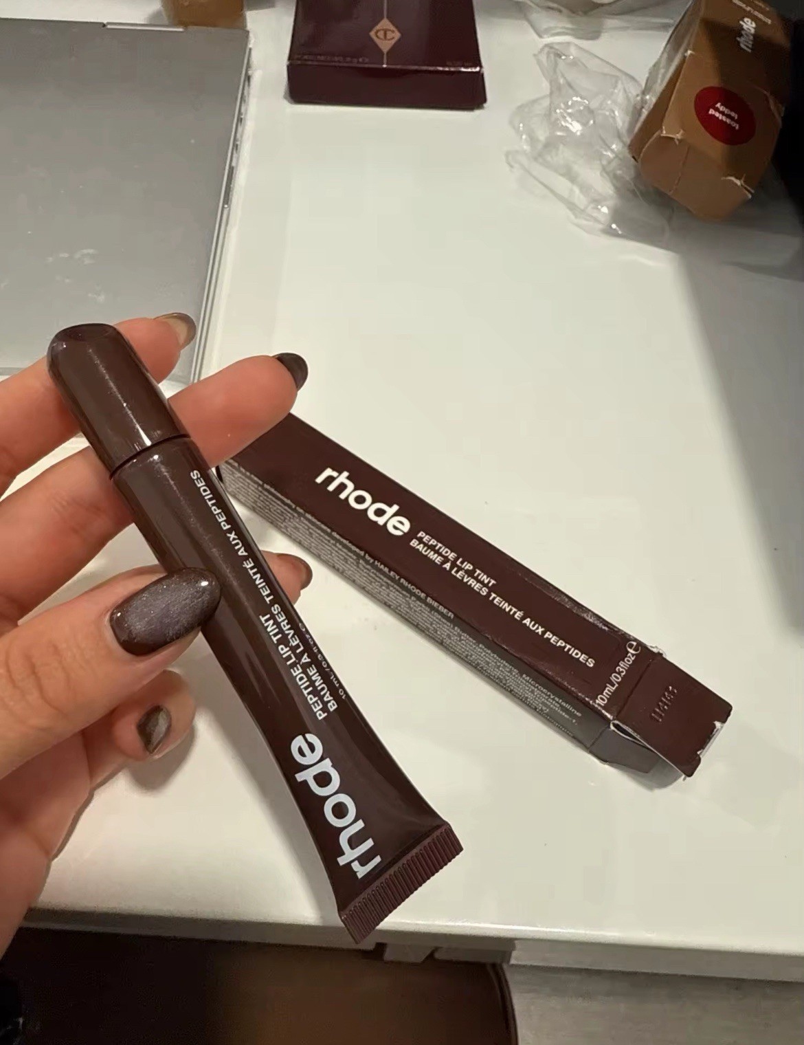Rhode Shea Butter Peptide Lip Treatment In Espresso 10 ML New In Box