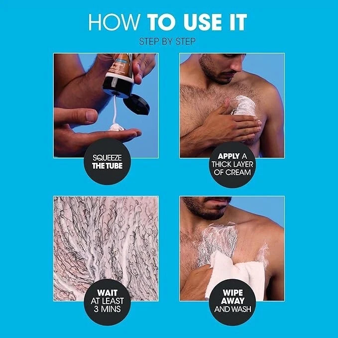 Nad’s for Men Hair Removal Cream Painless Hair Removal For Soothing For Men Fre