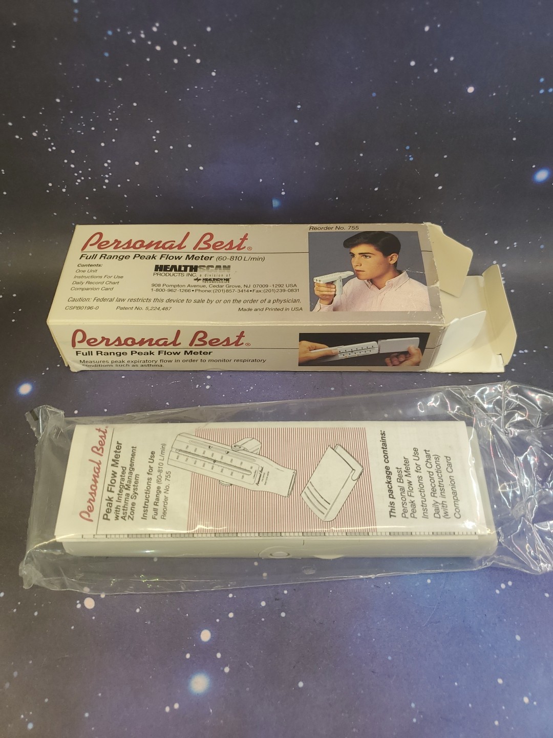 Personal Best Full Range Peak Flow Meter w/ Asthma Management Zone 60-810 L/min