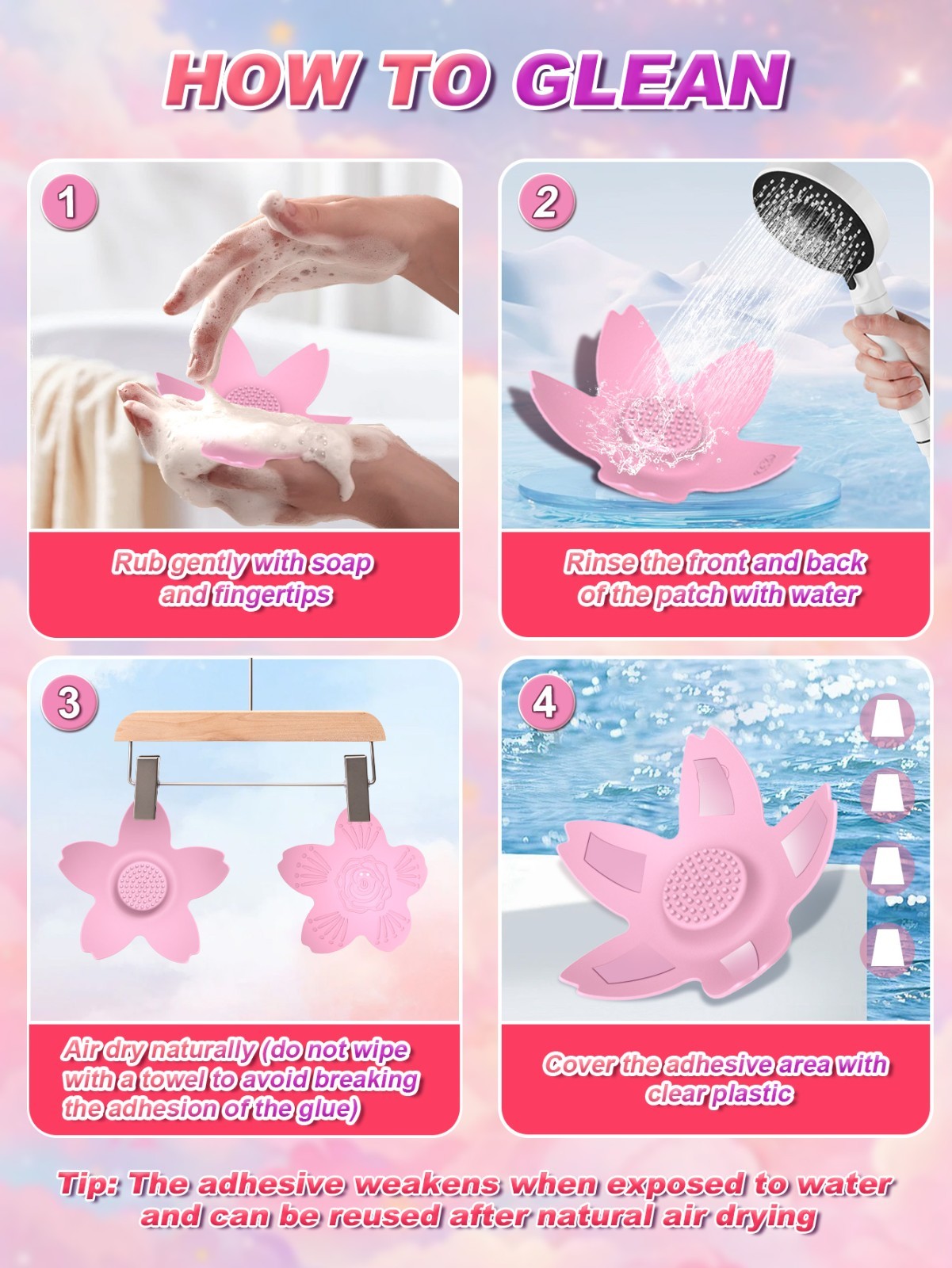 Electric Breast Massager Vibrating Bra Chest Cup Enlargement Enlarger 9 Modes