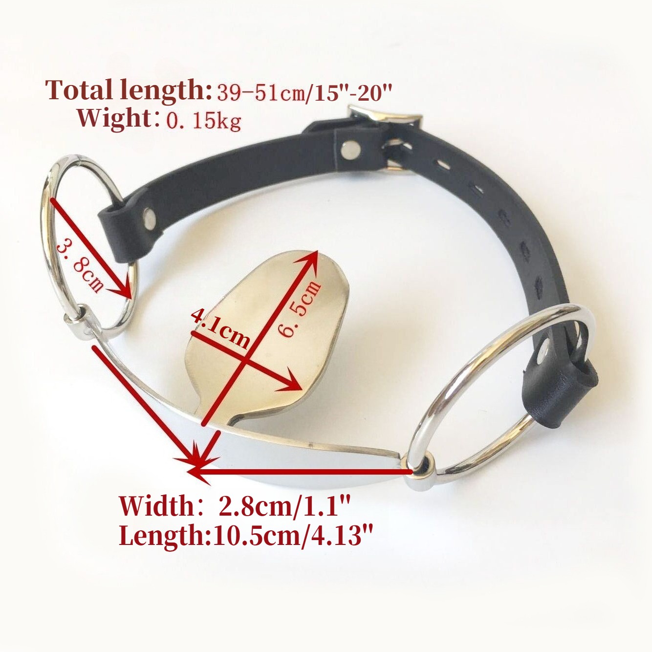 Stainless Steel Push Lock Fixed Handcuffs Wrist Collar Heavy Restraints