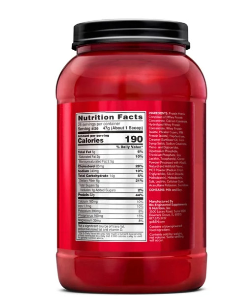 BSN Syntha-6 Whey Protein Powder Chocolate 2.91LB