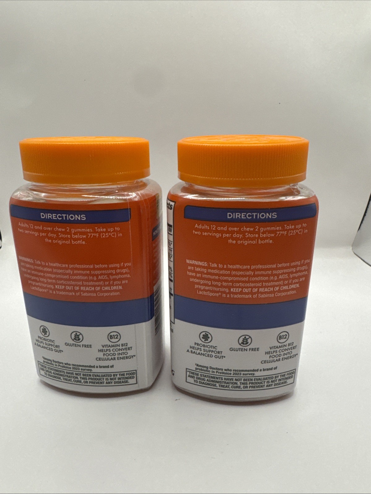Lot (2) Align Probiotic Bloating Relief + Food Digestion B12 60ct. Exp. 12/25+