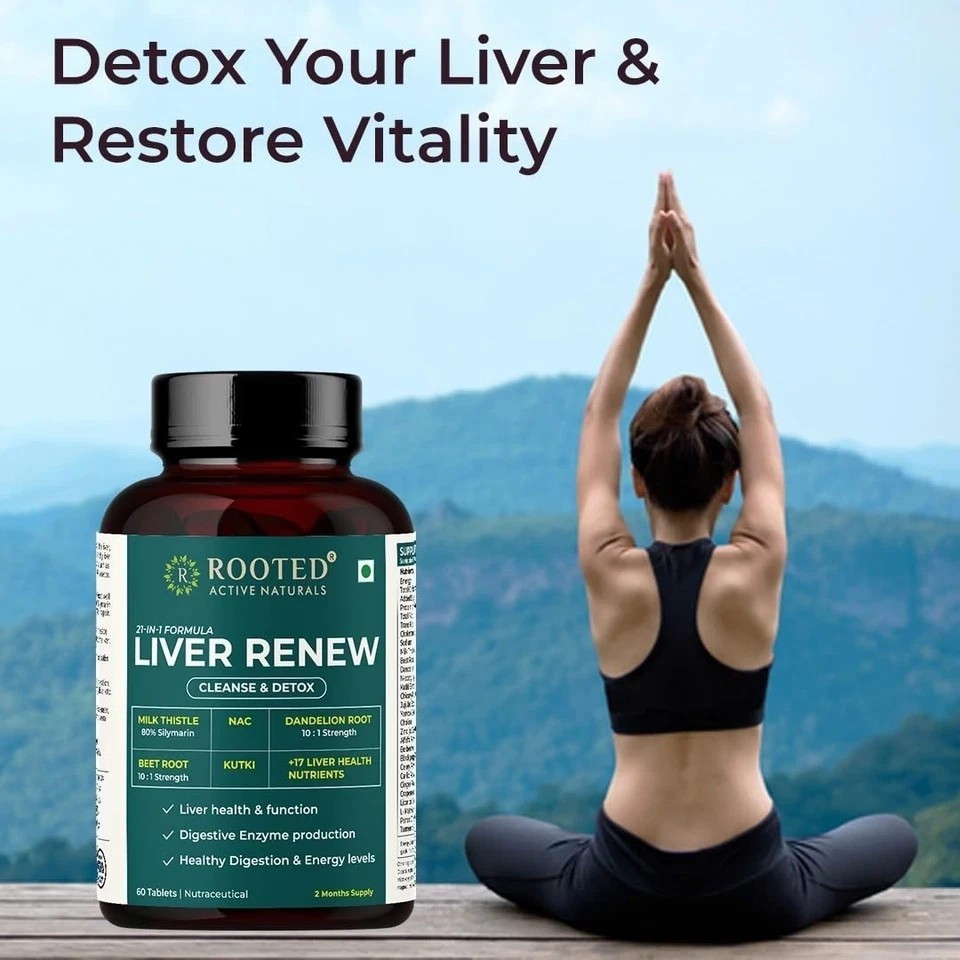 Liver Detox Supplement with Milk Thistle, Berberine& more Natural Detoxification