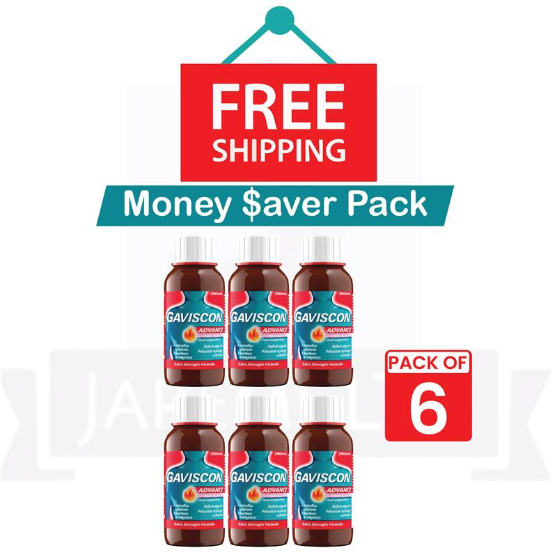 6 PACK OF- GavI$con Advance Aniseed (250ML) – FREE DELIVERY – EXP – (02/2027)
