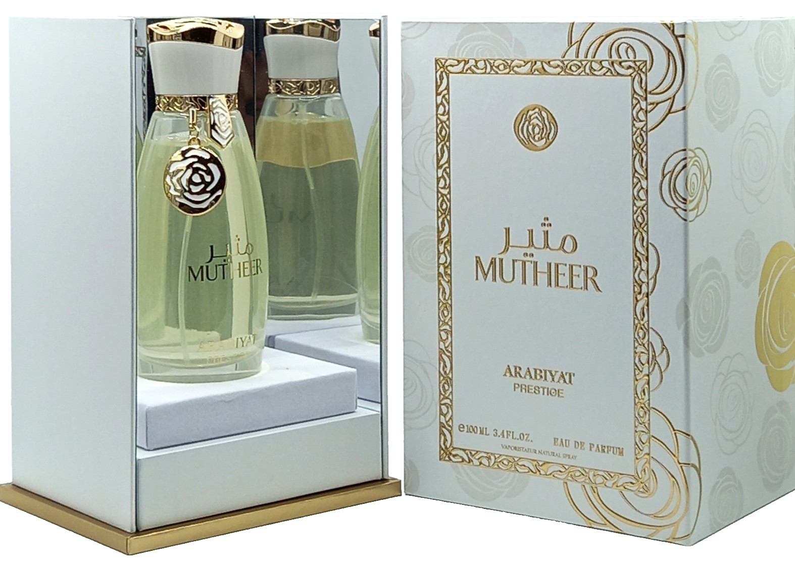 ARABIYAT PRESTIGE MUTHEER EAU DE PARFUM SPRAY FOR WOMEN 3.4 Oz / 100 ml NEW!!!