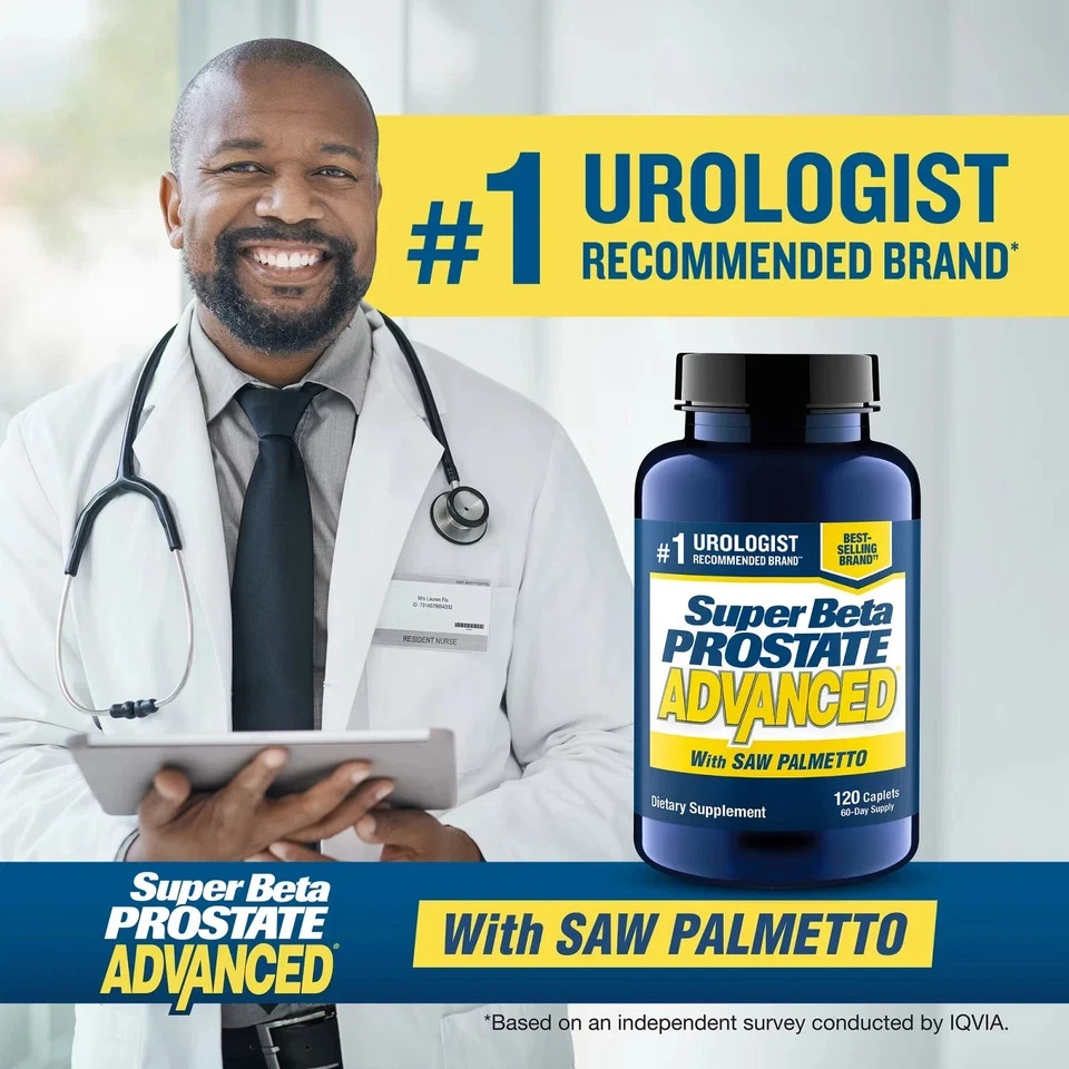 Super Beta Prostate Advanced with Saw Palmetto 120 Capsules_Free Shipping