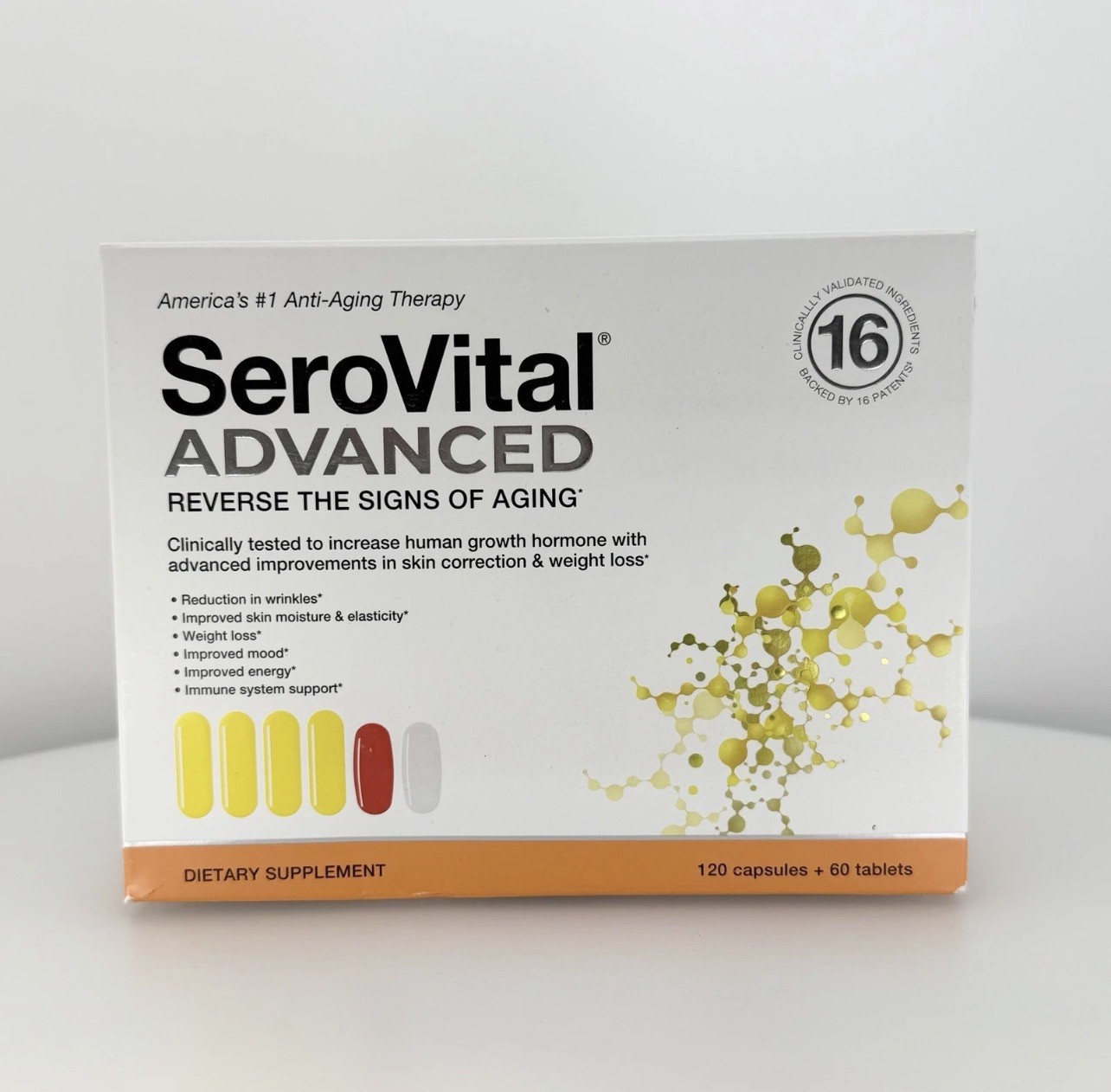 SeroVital Advanced 120 Capsules +60 Tablets 30 Day Dietary Supplement Sero Vital