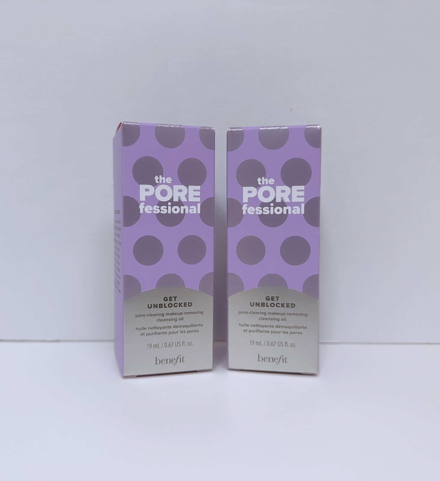 2 X Benefit Porefessional Get Unblocked Cleansing Oil 0.67 Oz Each