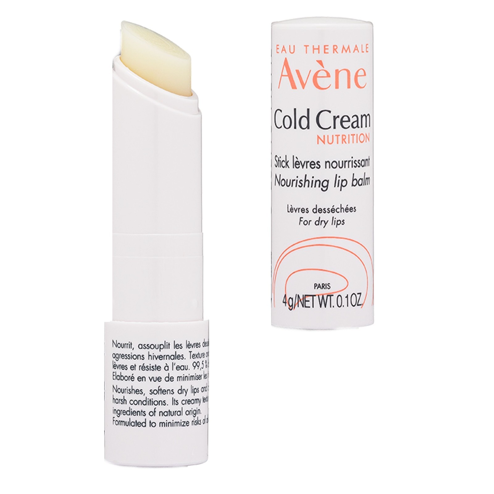 2 x Avene COLD CREAM Lip Balm Stick Nourishing 4g / 0.14oz EXP:12/2025