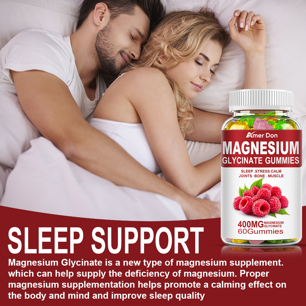 Magnesium Glycinate Gummies – Magnesium Supplements – Highest Potency 60 Gummies