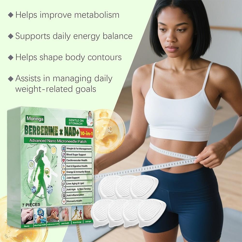6 Boxes Moringa Berberine 10-in-1 Advanced Nano Microneedle Patches