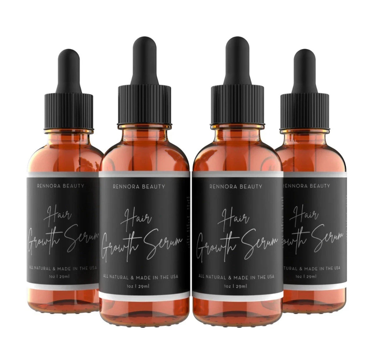 Rennora Hair Growth Serum with Organic Herbs and Natural Vitamins PeppermintOil