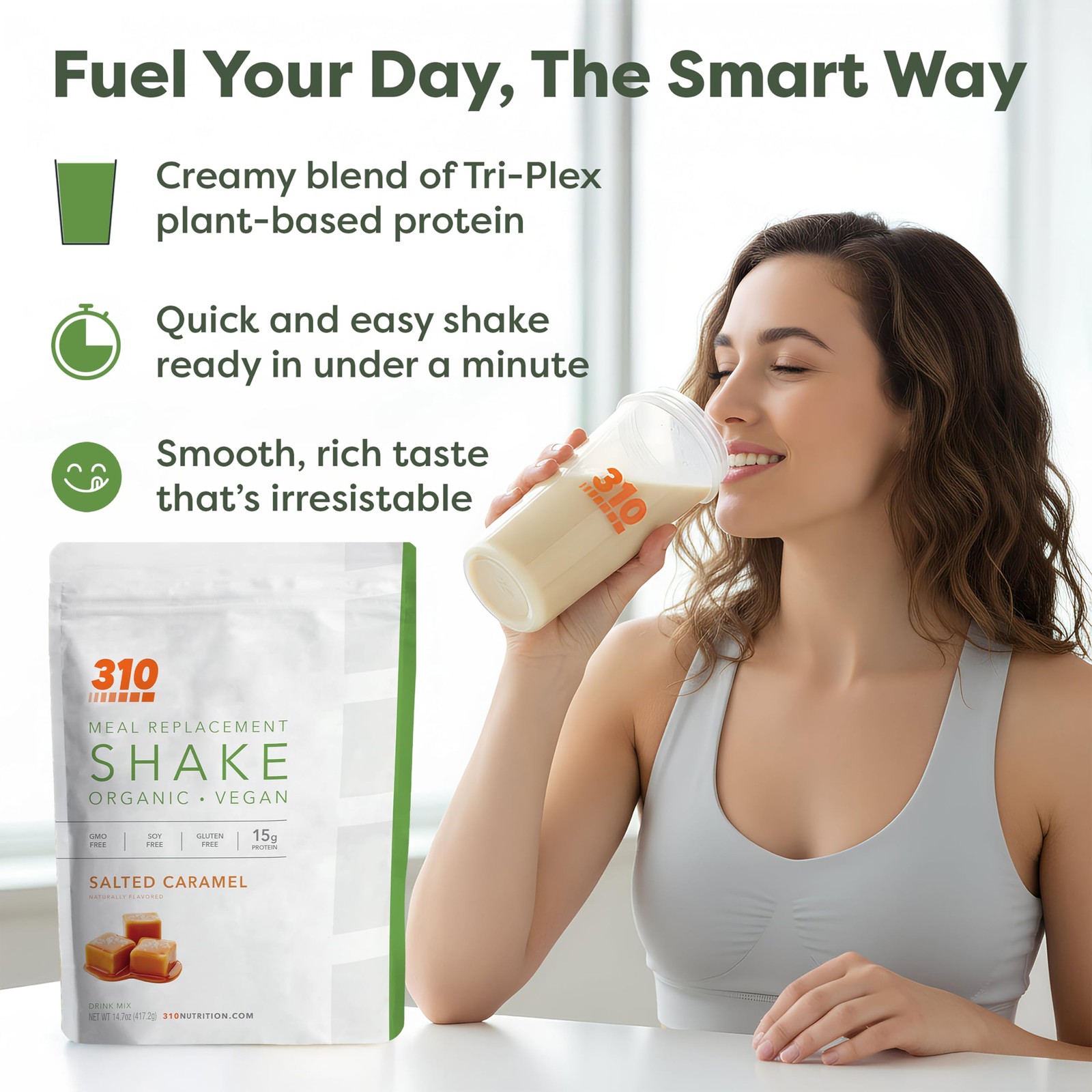 310 Nutrition Organic AllInOne Meal Replacement Shake Powder PlantBased Prot…