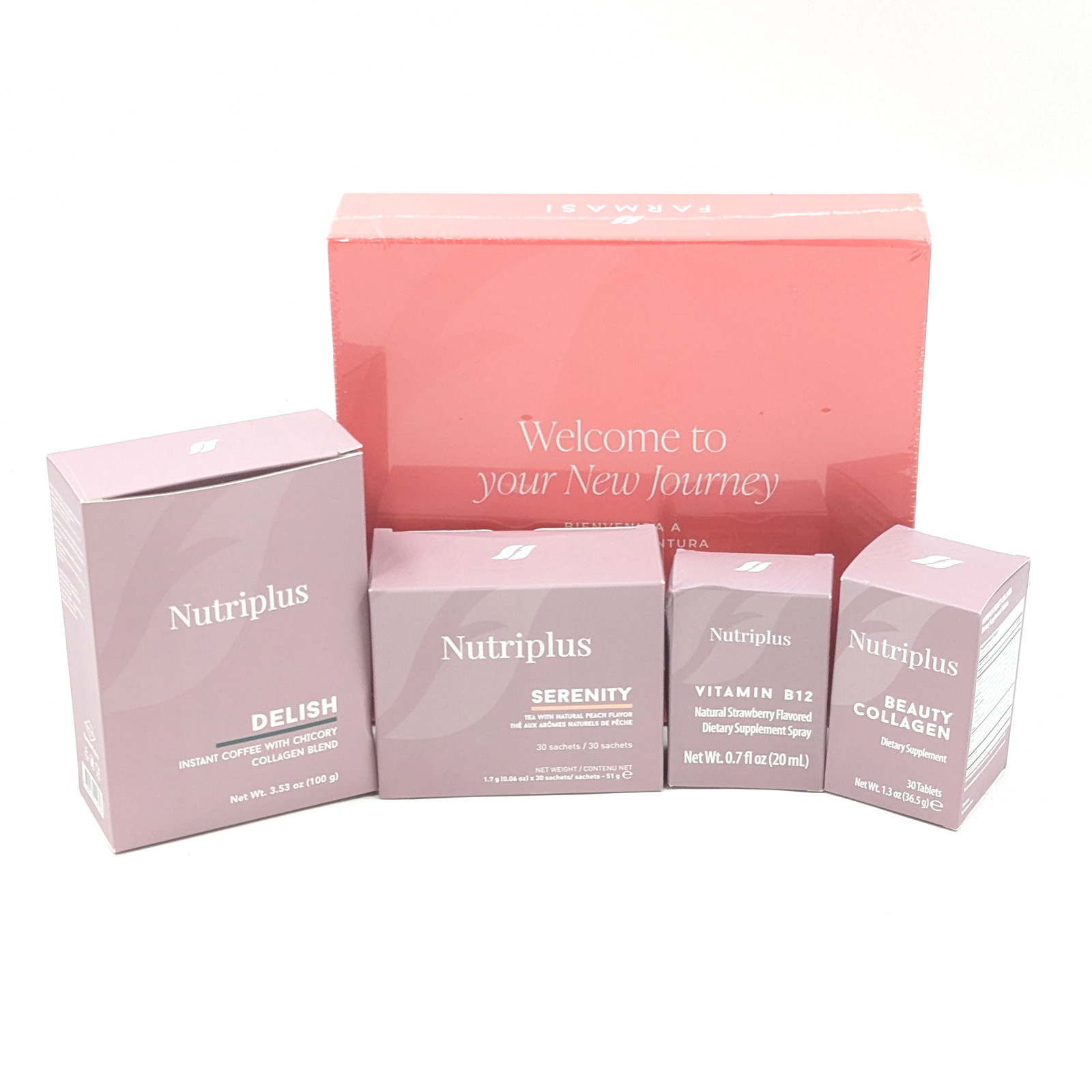 Nutriplus & Farmasi Assorted Dietary Supplements, Coffee, Tea & Makeup Lot of 5