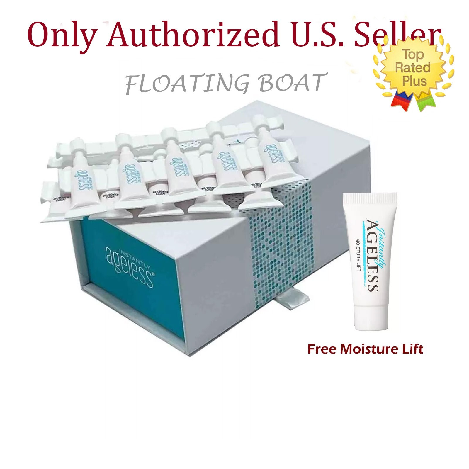 2 Box Authentic Instantly Ageless Face lift, 50 Vials, Exp 05/2026 + GIFTS