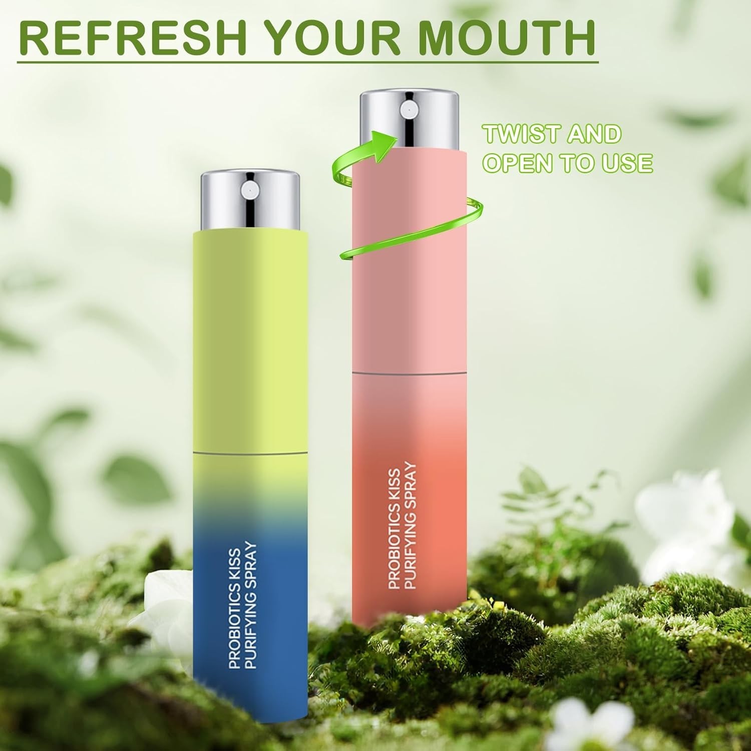 3PCS Probiotic Oral Spray,Mouth Spray Fresh Breath Freshener for Bad Breath