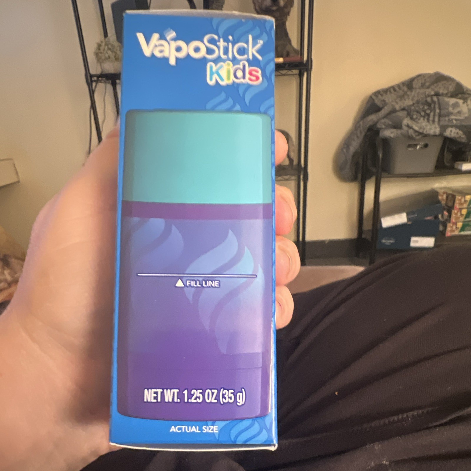 Vicks VapoStick Kids Non-Medicated No Mess Solid Balm, 1.25 oz (35 g)