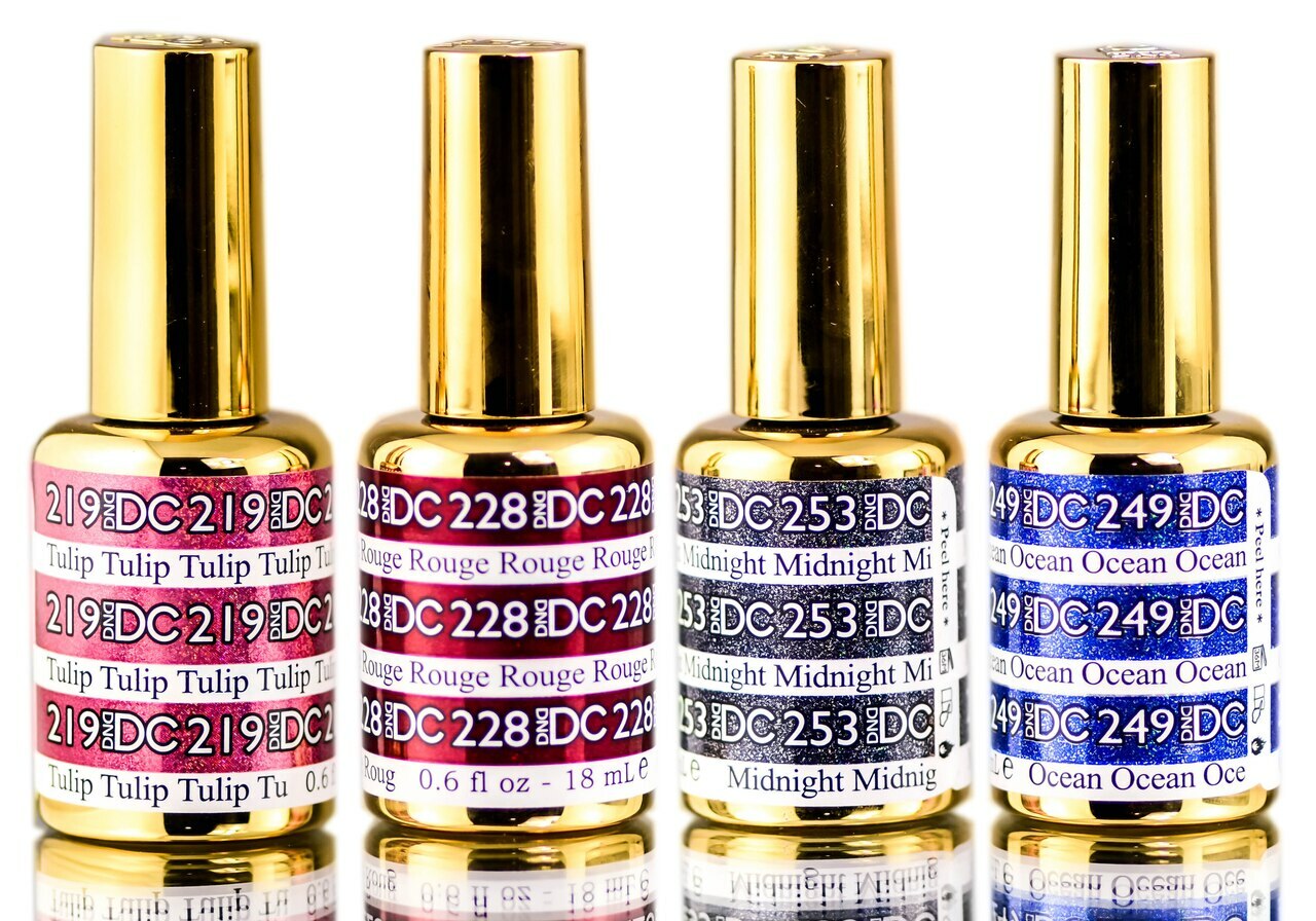 DND DC Mermaid Glitter Gel 0.5 oz LED/UV DND Gel Polish – Pick Any.