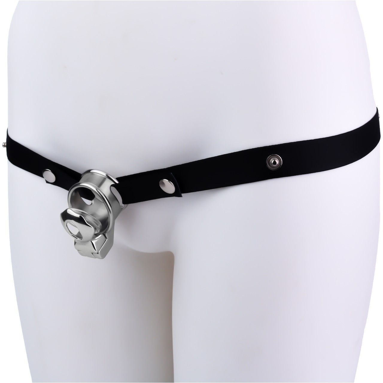 New Stainless Steel Male Chastity Device Realistic Cage Men Metal Locking Belt