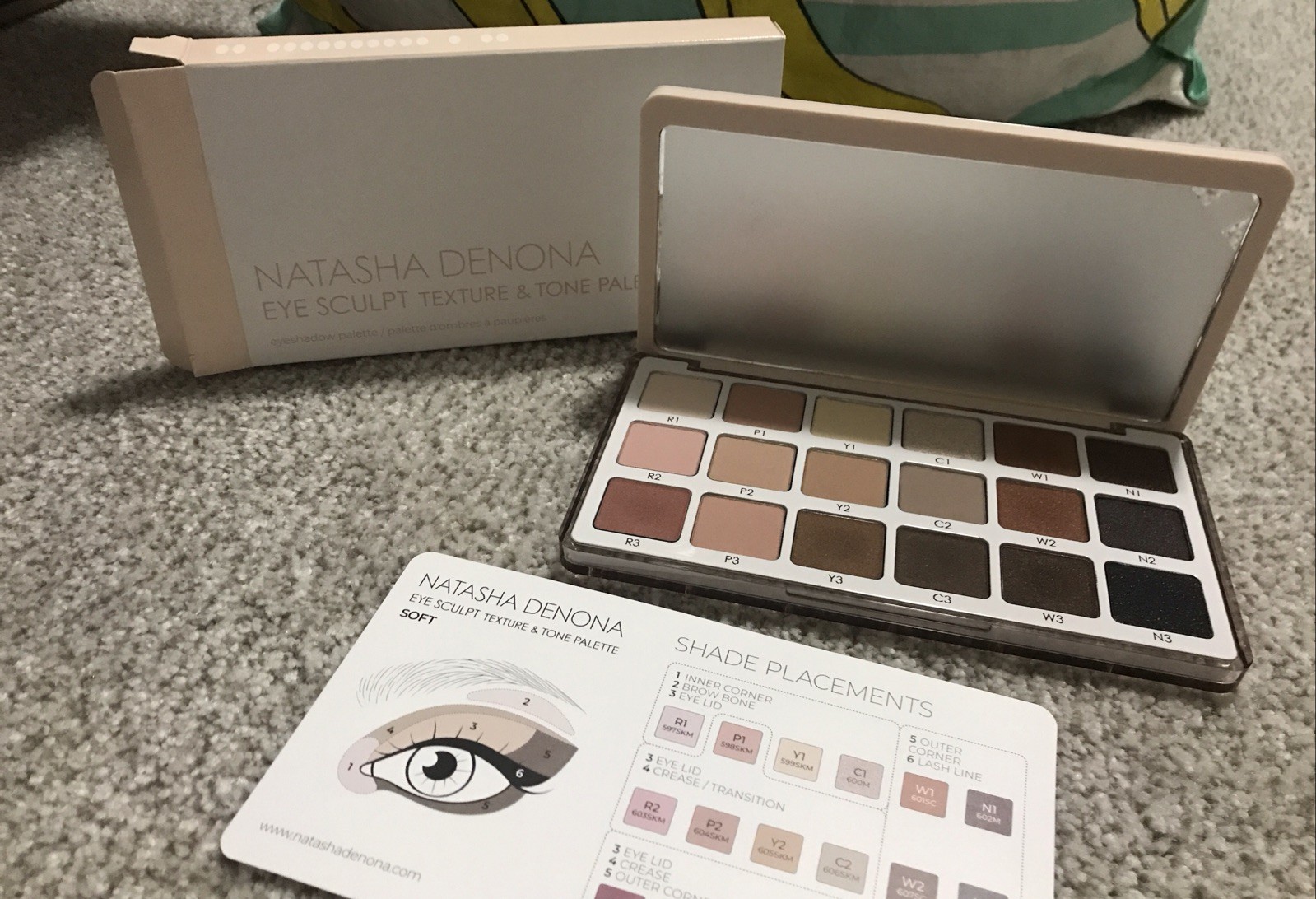 NATASHA DENONA Eye Sculpt Texture & Tone Eyeshadow Palette “Soft” New