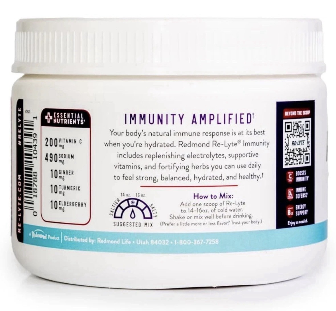 Re-Lyte Immunity, Multivitamin Supplement (Blackberry) 8.73 oz. Powder BB 12/25