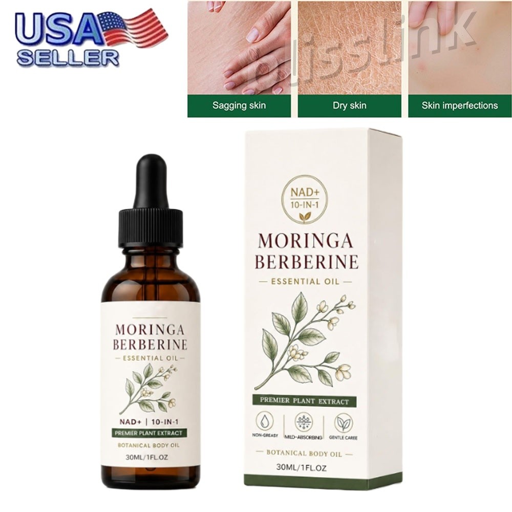 Moringa Berberine Oil – Essential Oil 30ml, With Ginger Root, Jojoba & Vitamin E