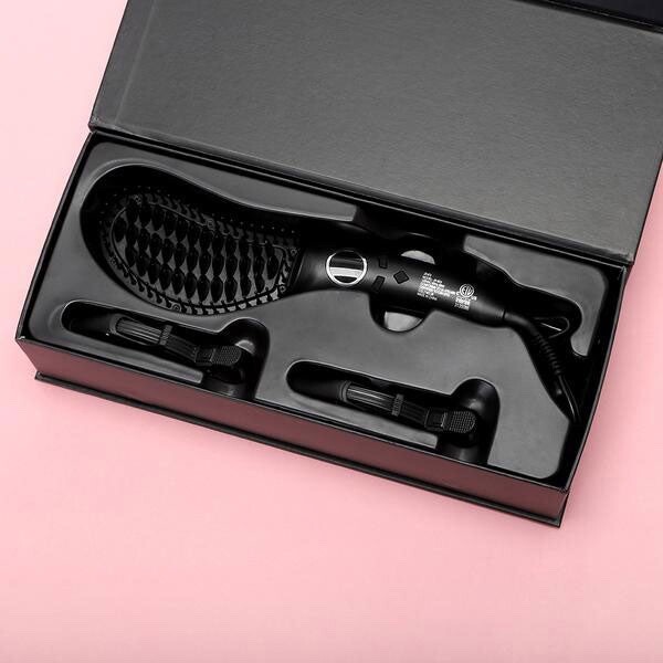 Brand New — Hair Straightener Brush, Ceramic Ionic Straightening Iron Comb