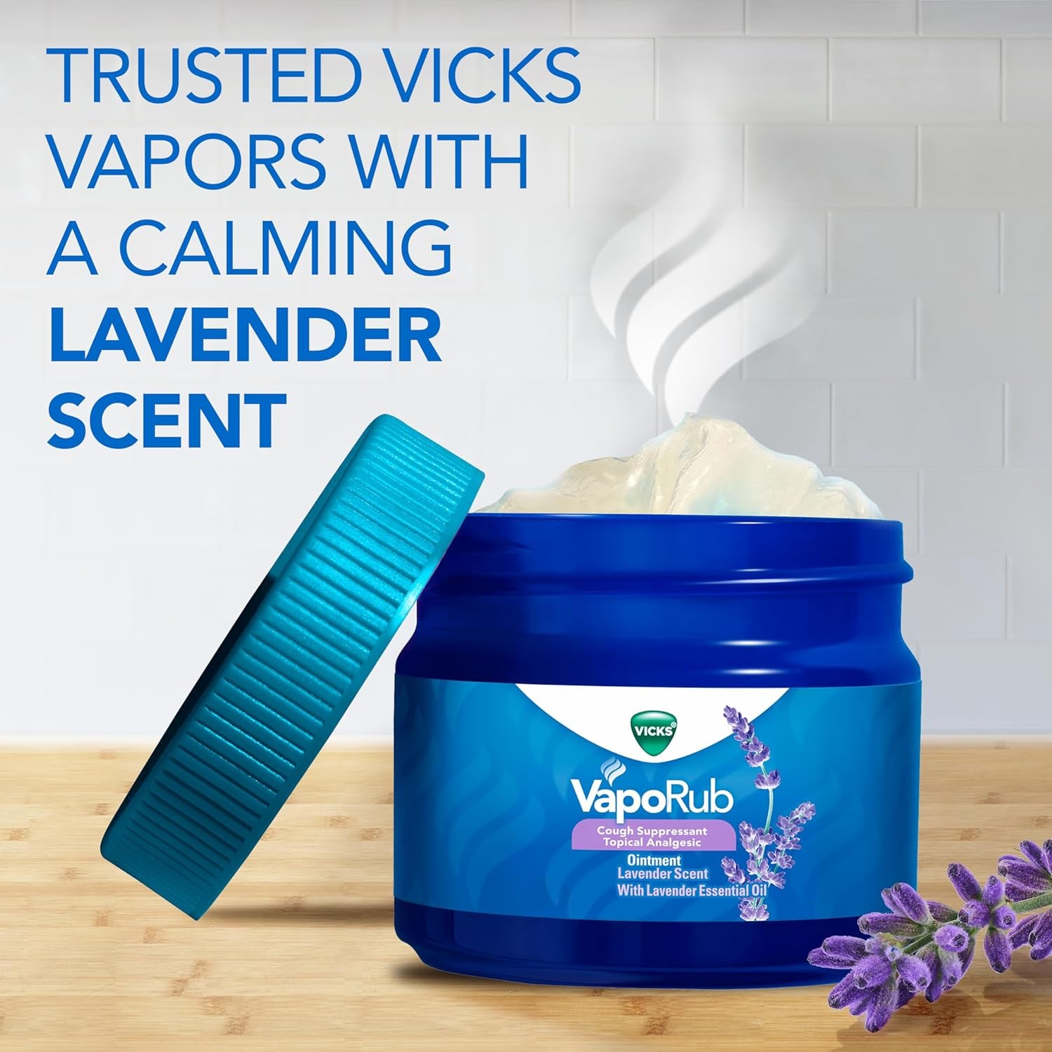 Vicks VapoRub, Lavender Scent, Cough Suppressant,1.76oz