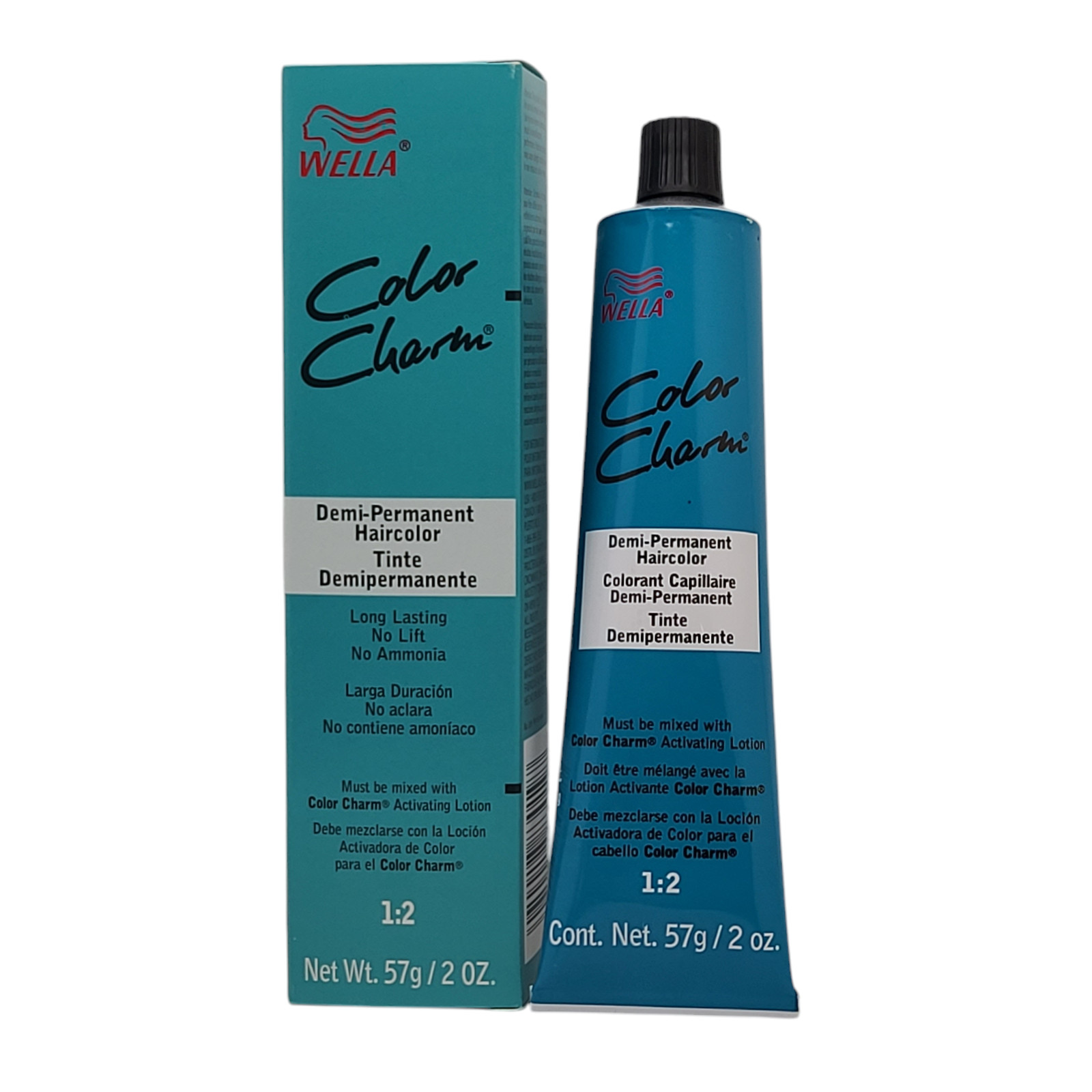 3 Pack Wella Color Charm Permanent Gel Hair Color 5N 5/0 Light Natural Brown 2oz