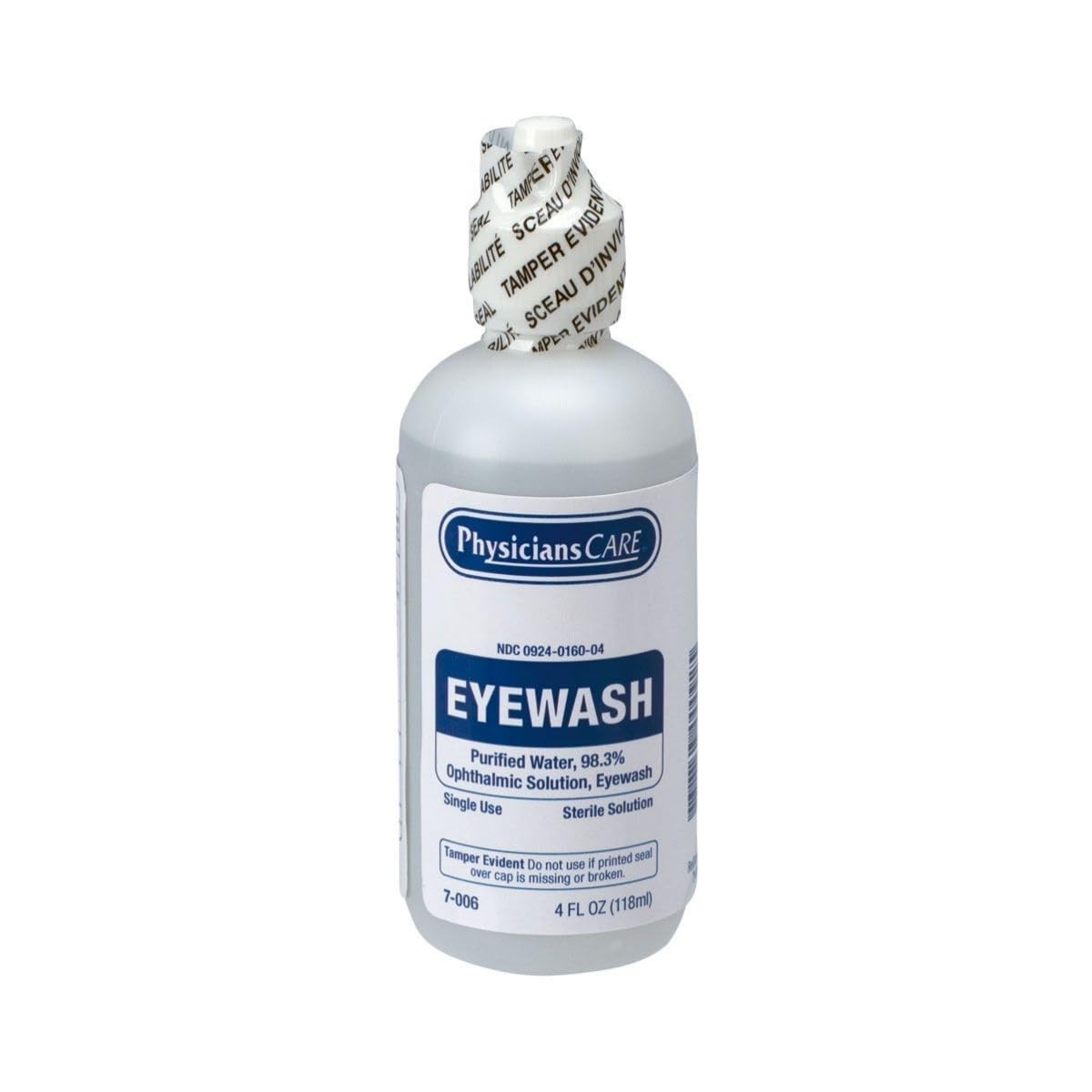 First Aid Only Eye Wash Solution 4oz – Sterile Irrigation for Emergency Relief