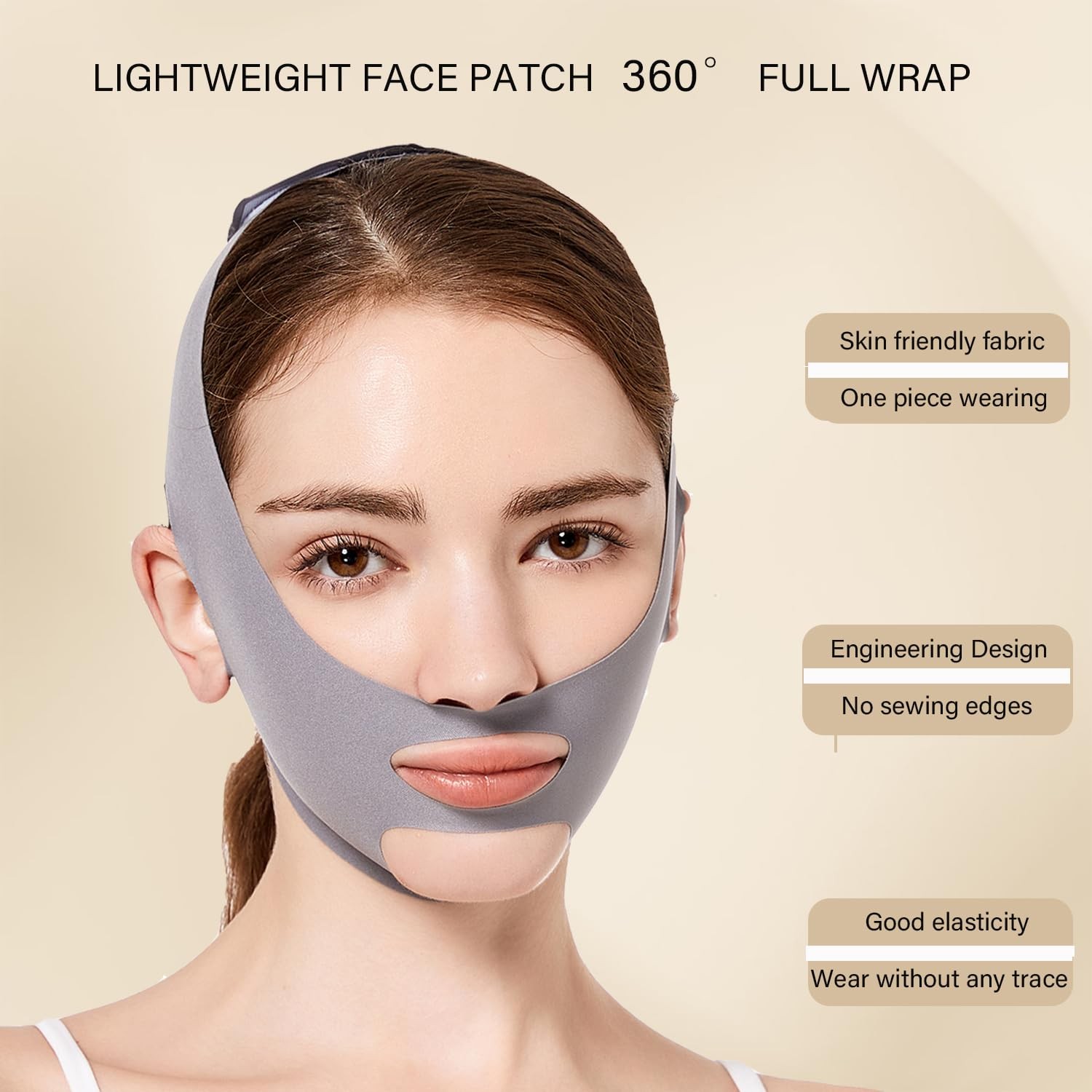 Reusable V Line Face Lifting Belt Anti-Wrinkle Slimming Double Chin Reducer Mask