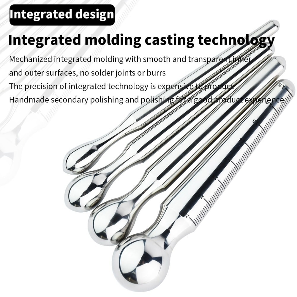 Stainless Steel Horse Eye Dilator Stick Urethra Plugs Male Chastity Exercise