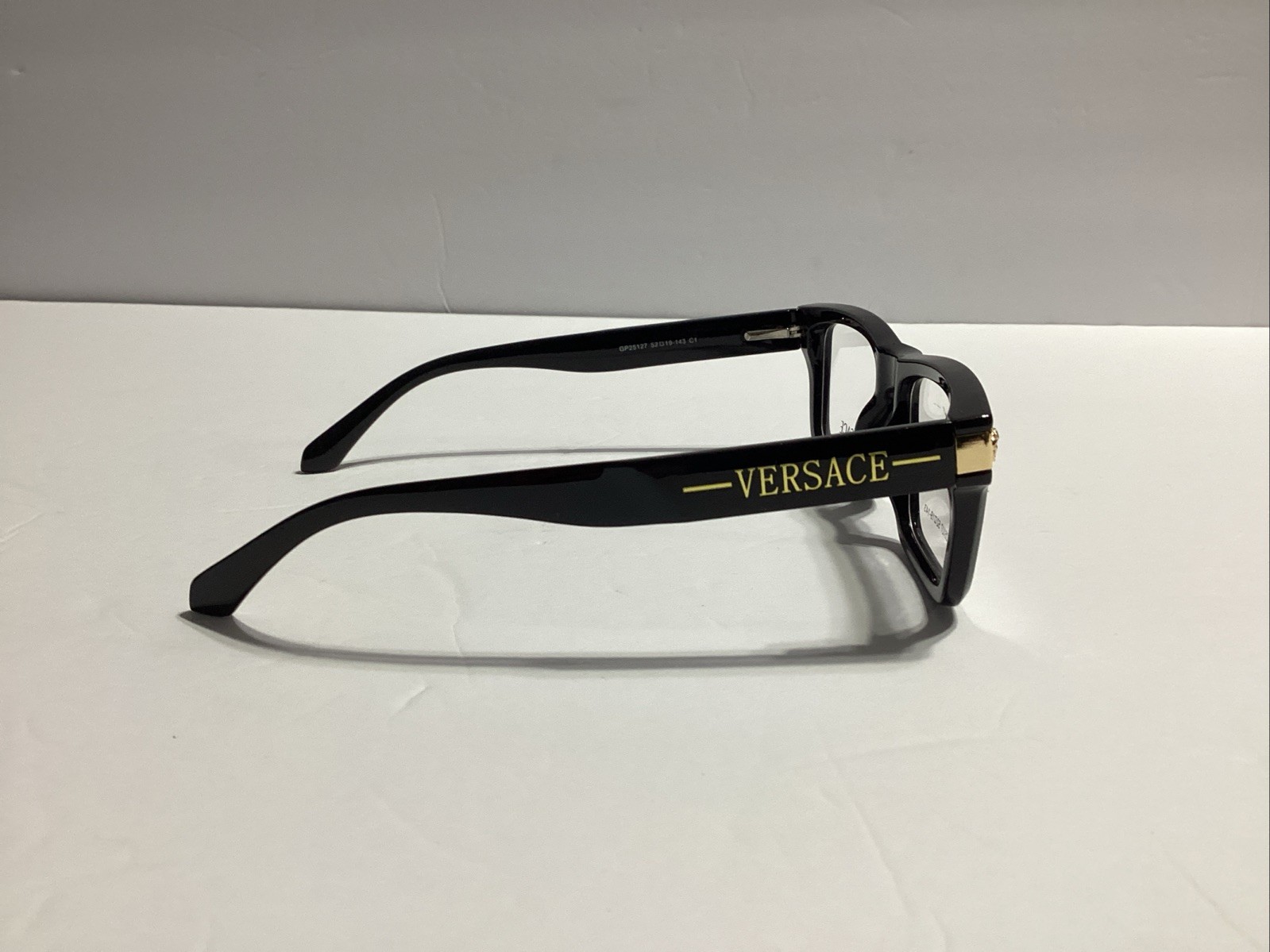 Versace Eyeglasses Transparent Black Full Rim