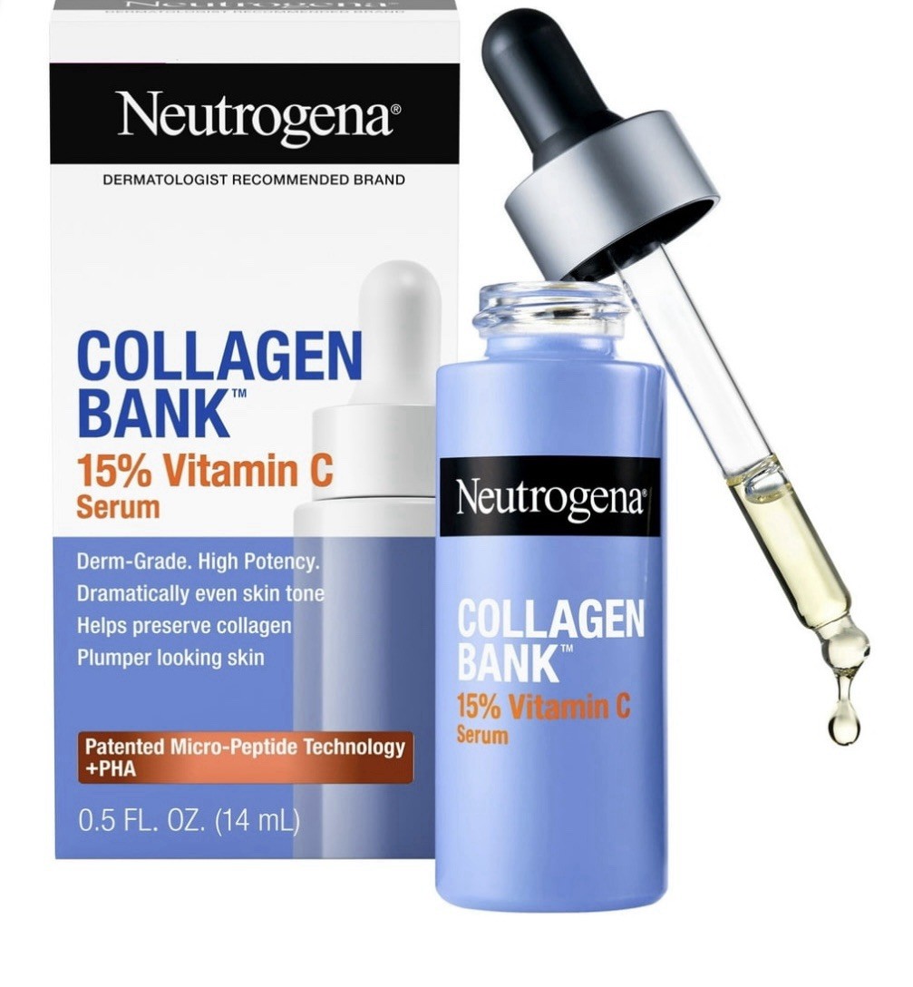 Neutrogena Collagen Bank Vitamin C + PHA Face Serum 0.5 fl oz (14 mL)