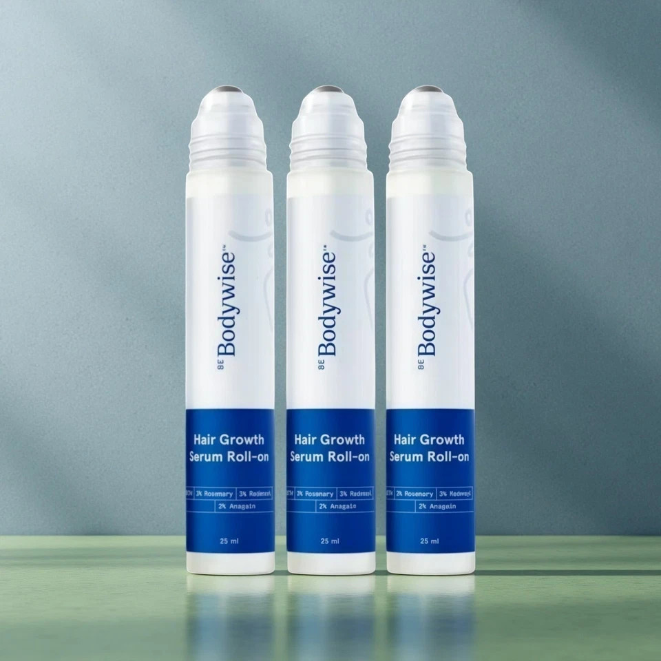 3PCS Be Bodywise Advanced Hair Density Roll-On Serum 25 Ml Free Shipping!