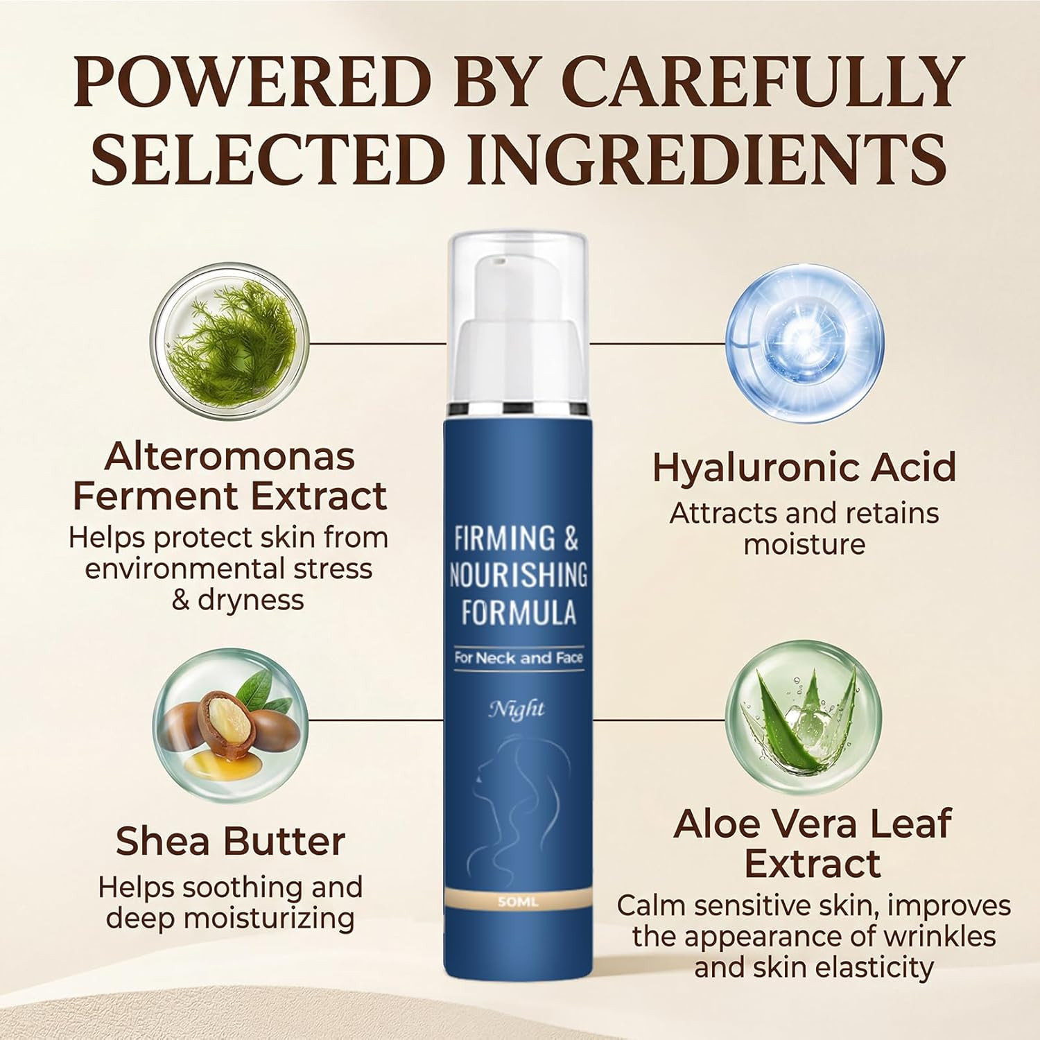 Chelsea Laboratory Firm & Restore Formula Night Cream for Face and Neck, Firming