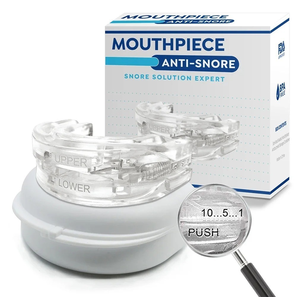 Anti Snore Mouthpiece Sleep Aids Mouth Guards Stop Snoring Adjustable Bruxisms