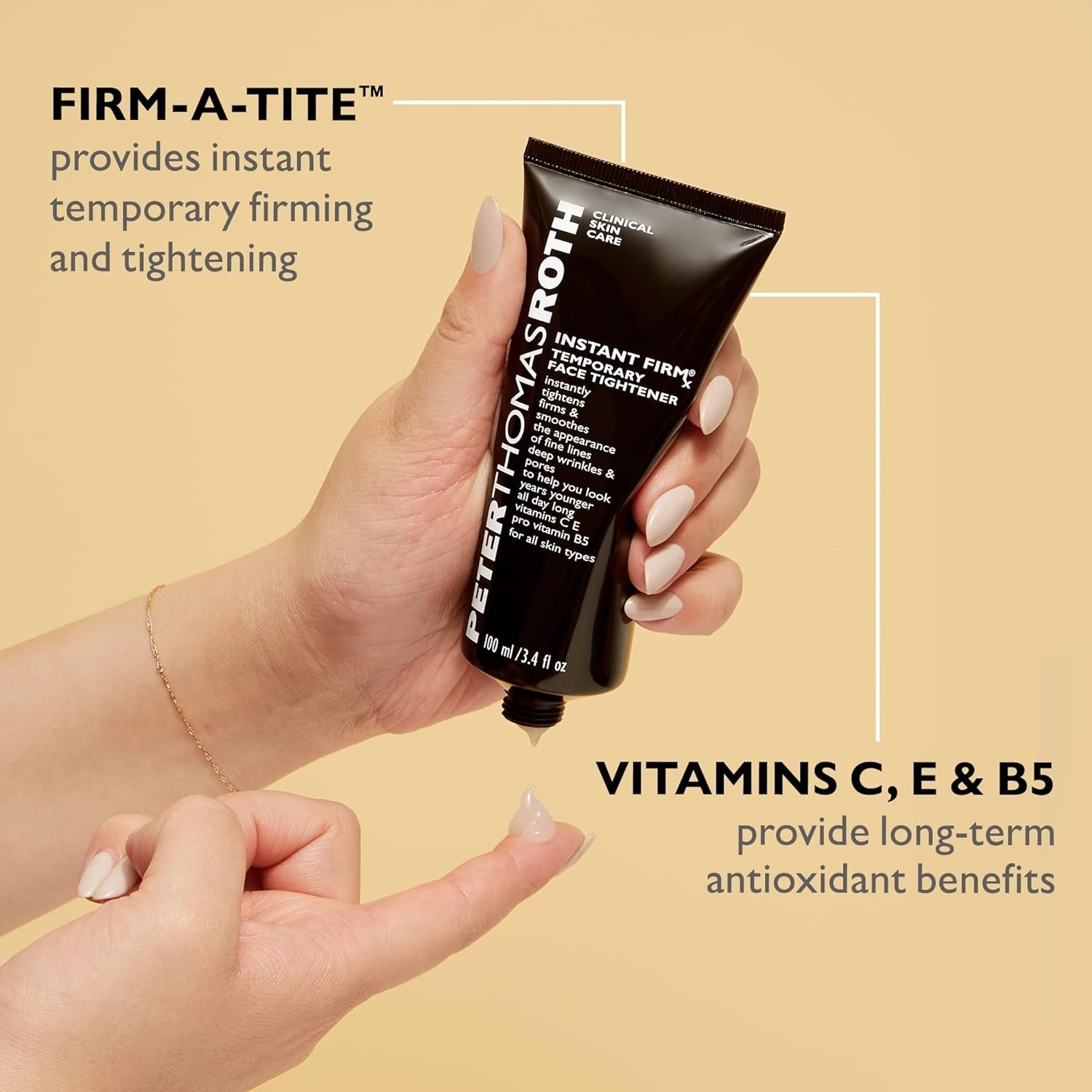 2 PACK Peter Thomas Roth Instant Firmx Temporary Face Tightener 3.4 oz 100 ml