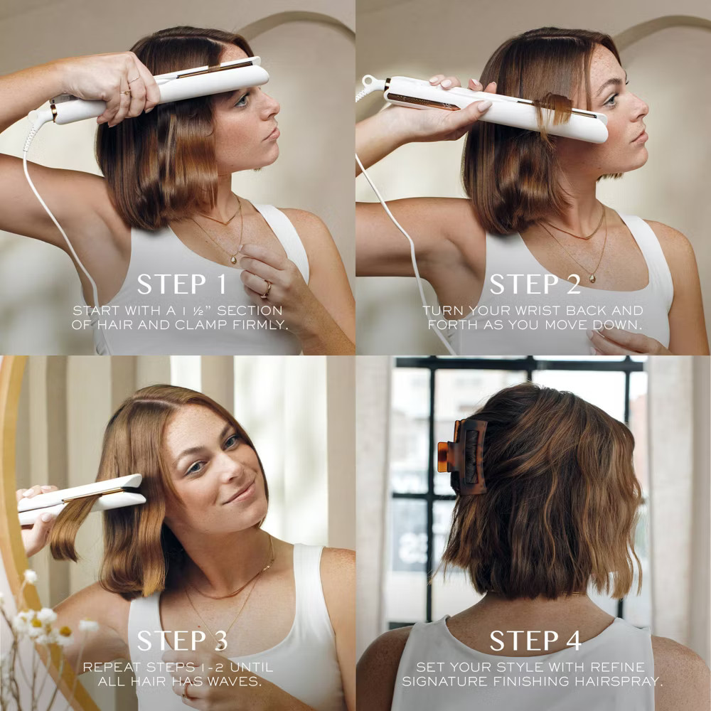 Kristin Ess Titanium Flat Iron Hair Straightener and Curler – Dual Voltage