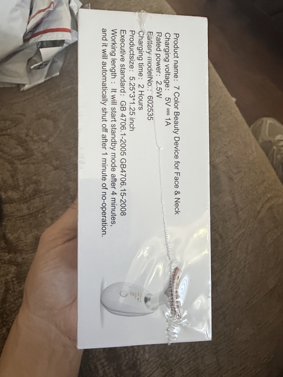 7 Color Facial Beauty Device For Face And Neck Care -New sealed Box